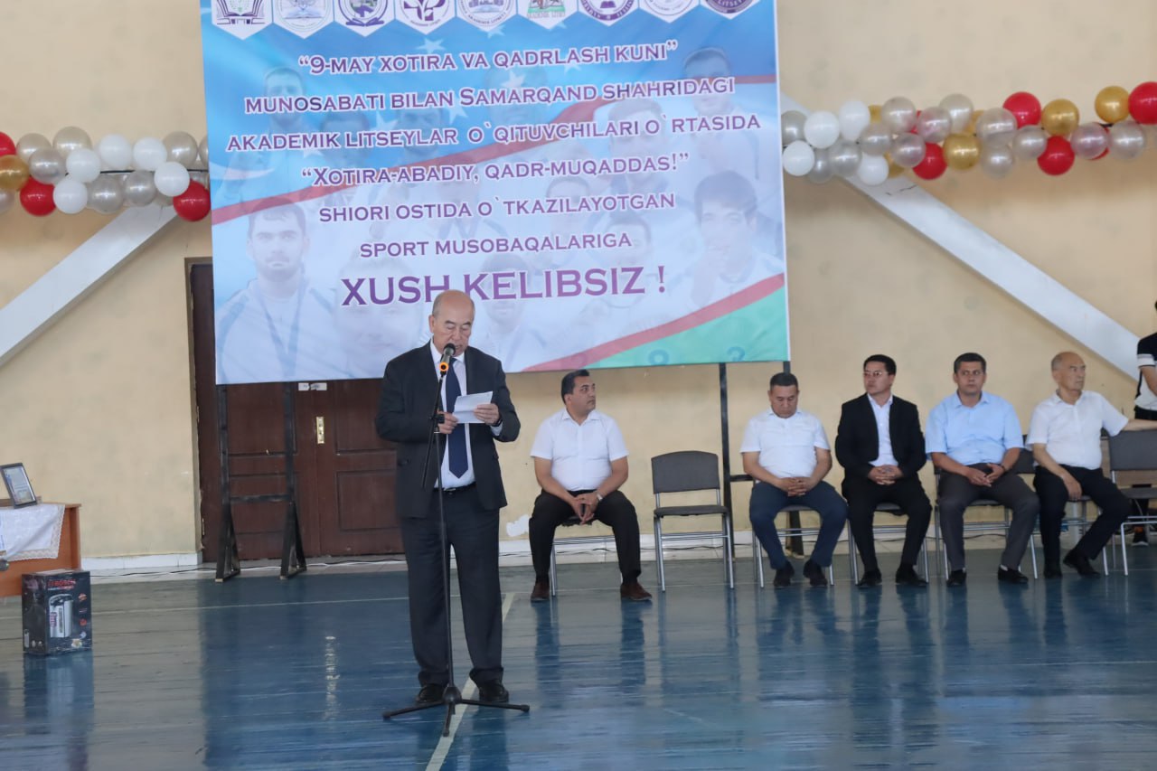 ✅Sog‘lom turmush tarzini targ'ib qilish, sportga bo‘lgan qiziqishni orttirish hamda akademik litseylar o‘rtasida hamkorlikni yanada rivojlantirish maqsadida 9-may Xotira va qadrlash kuni munosabati b…