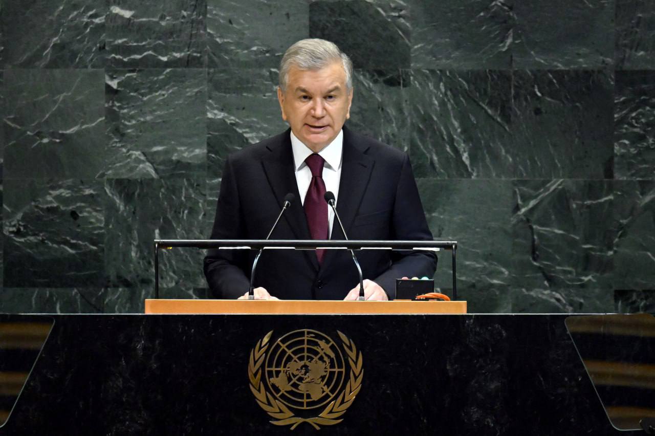 O‘zbekiston Respublikasi Prezidenti Shavkat Mirziyoyev Birlashgan Millatlar Tashkiloti Bosh Assambleyasining 80-yubiley sessiyasi umumsiyosiy munozaralarida nutq so‘zladi. (https://president.uz/uz/li…