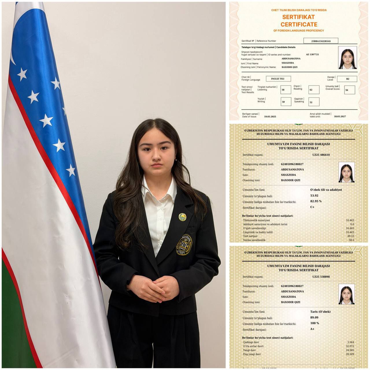🇺🇿Muhammad al-Xorazmiy nomidagi Toshkent axborot texnologiyalari universiteti Samarqand filiali akademik litseyi 205-guruh oʻquvchisi Abdusamatova Shaxzoda Baxodir qizi o'zining qanchalik bilimli va …
