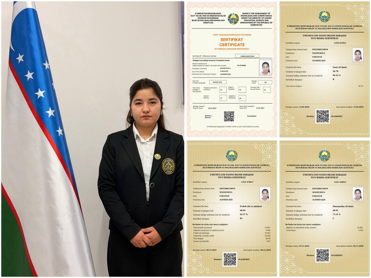 🇺🇿Muhammad al-Xorazmiy nomidagi Toshkent axborot texnologiyalari universiteti Samarqand filiali akademik litseyi 208-guruh oʻquvchisi Maxmudova Farangiz Alisher qizi o'zining qanchalik bilimli va iqt…