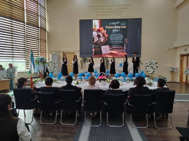 “1-oktabr — O‘qituvchi va murabbiylar kuni” bayram tadbiri 30-sentabr Samarqand davlat universiteti 2-son akademik litseyida bo’lib o’tdi.